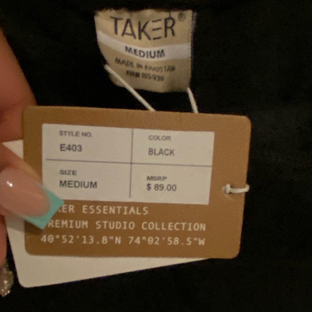 Taker Black joggers flared bottoms